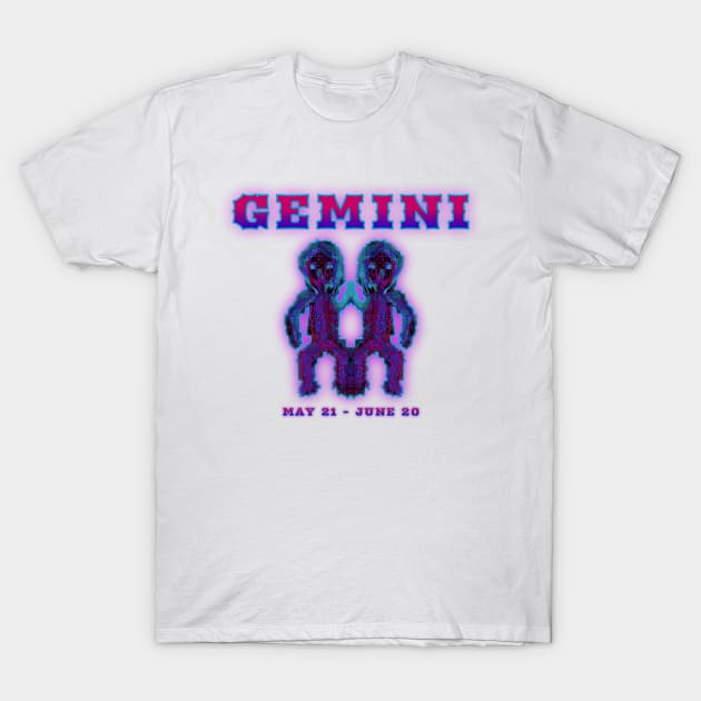 Gemini 3b Teal T-Shirt by Boogie 72